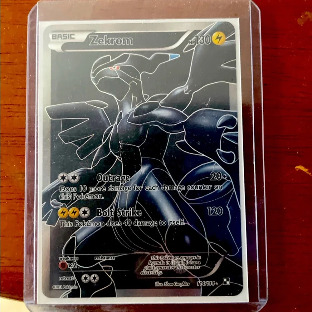 Games | Rare Black And White Zekrom Pokmon Card | Poshmark